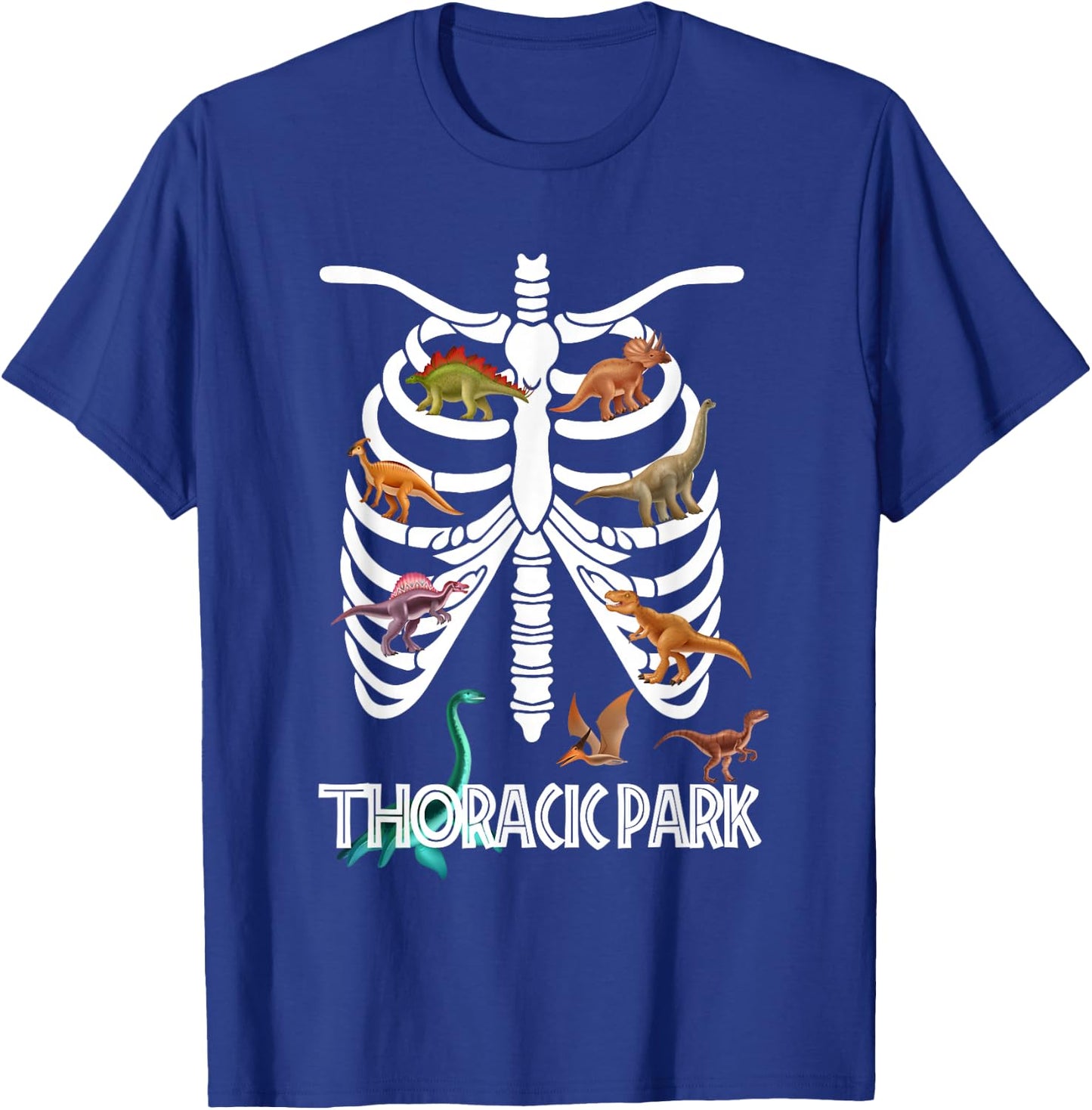 Thoracic Park for Registered Nurses, Nurses, Medic Dinosaurs T-Shirt - T-Shirt | Royal