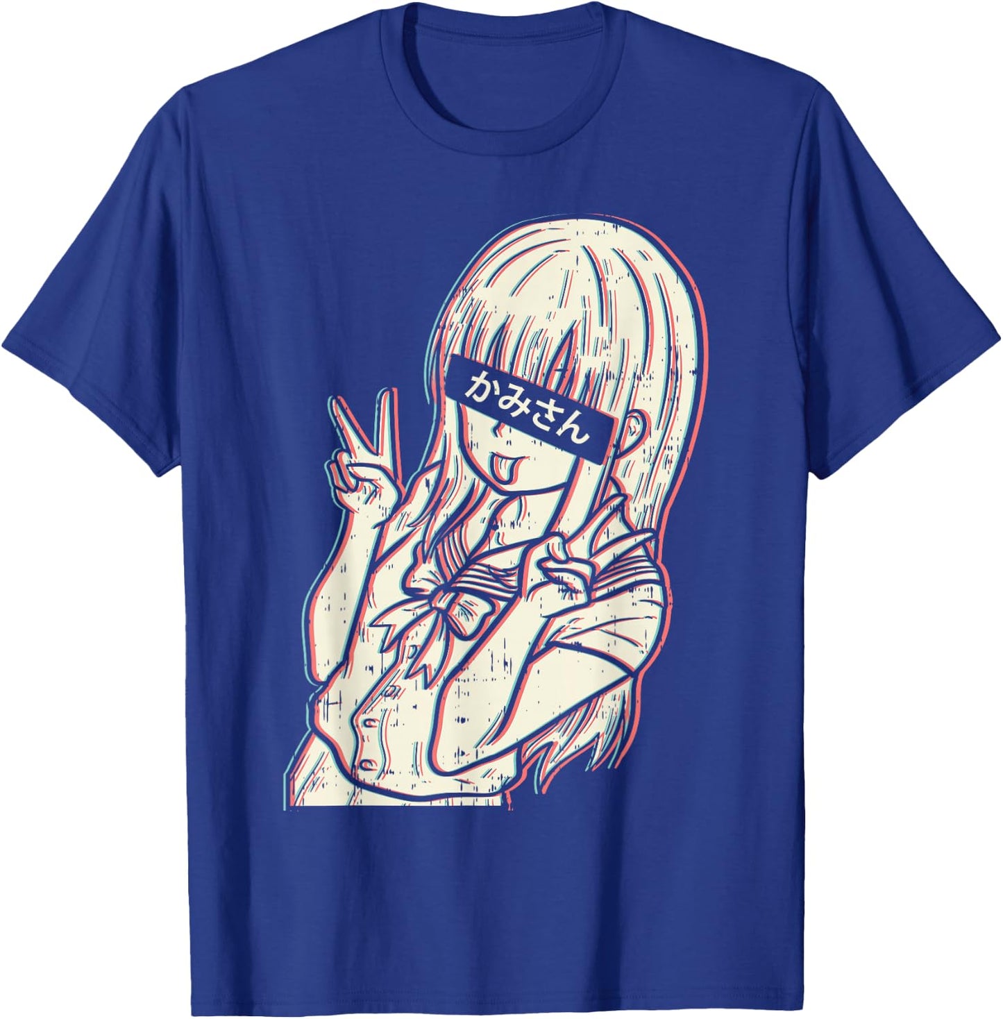 Waifu Anime Girl Aesthetic Manga Japanese Babe Otaku Gift T-Shirt - T-Shirt | Royal