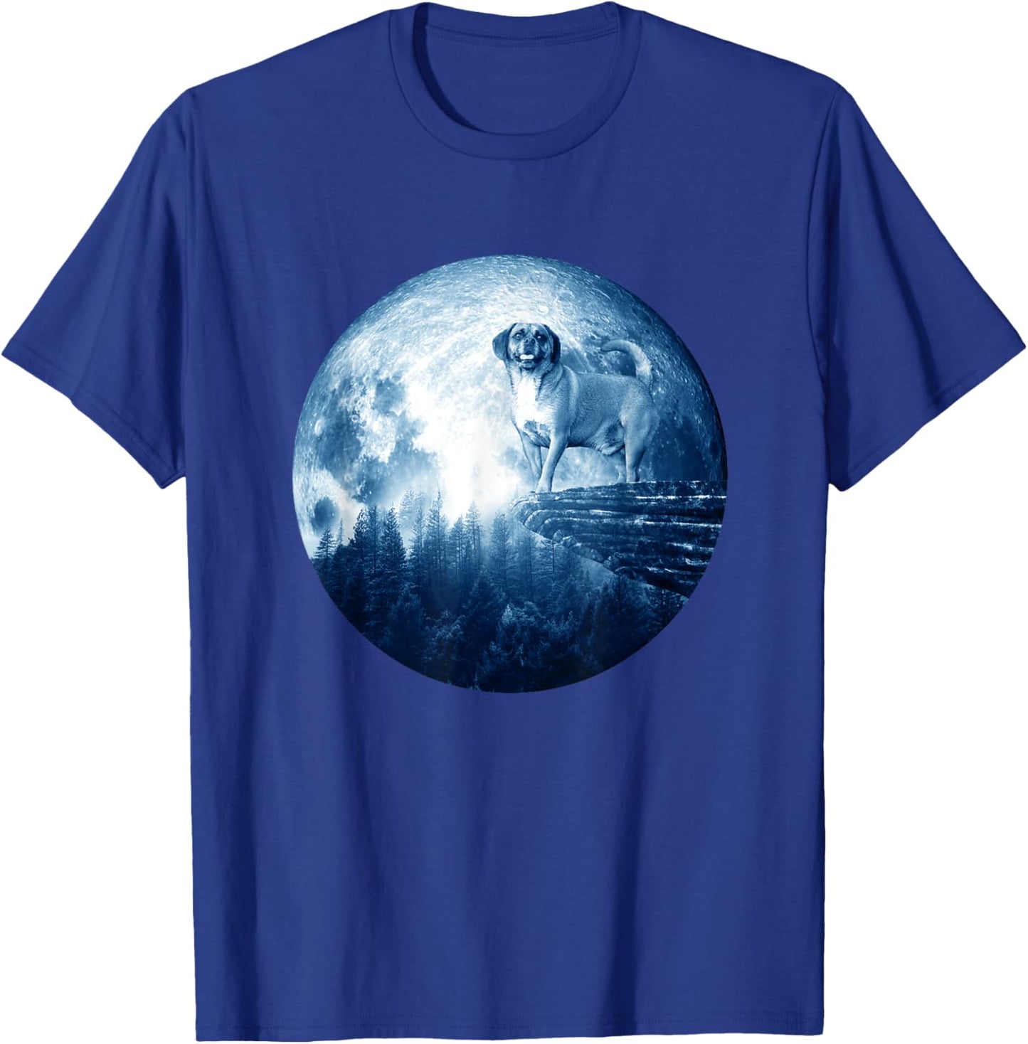 Puggle Dog Moon Dog Mom Dad Women Men Dog Lovers T-Shirt - T-Shirt | Royal