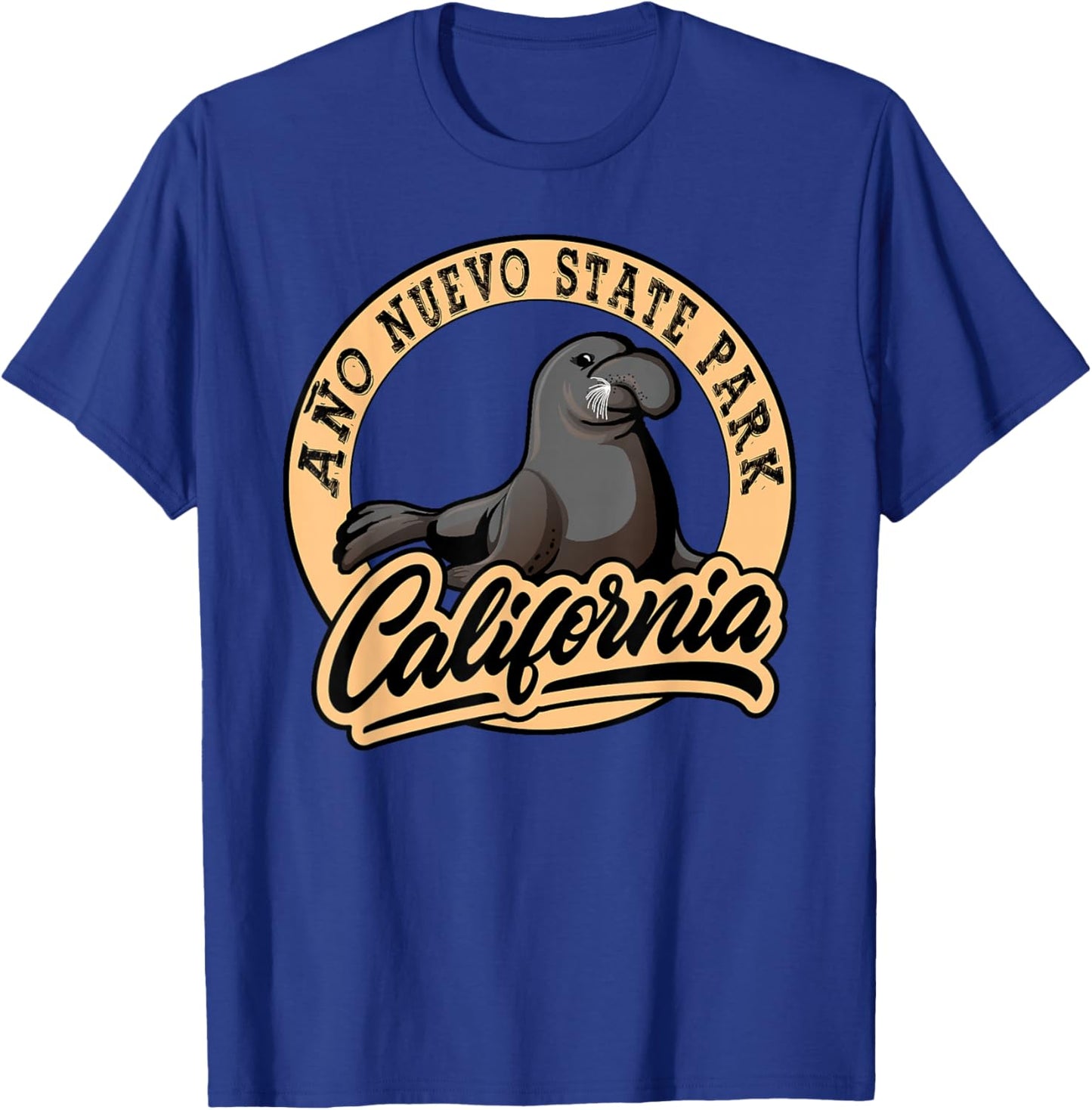 Ano Nuevo State Park California Elephant Seals Souvenir T-Shirt - T-Shirt | Royal
