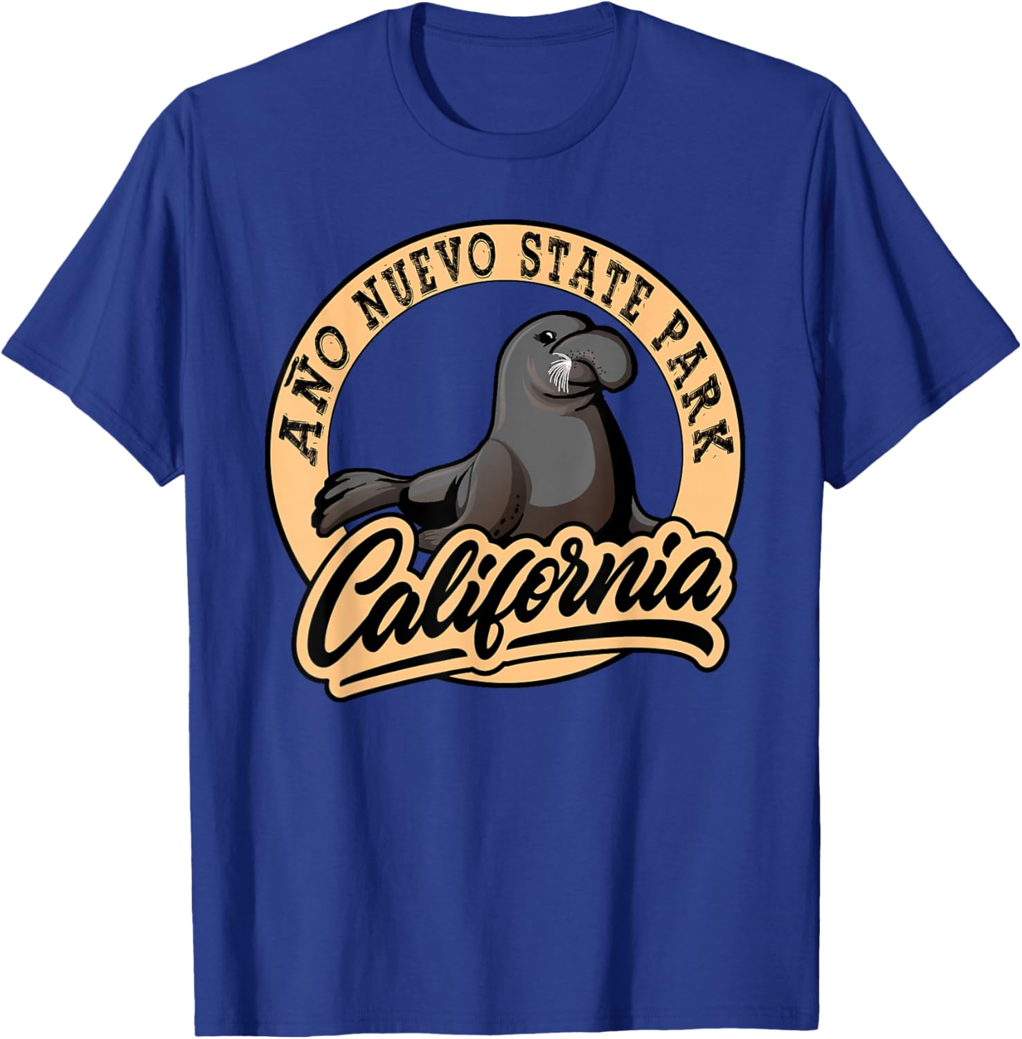 Ano Nuevo State Park California Elephant Seals Souvenir T-Shirt - T-Shirt | Royal