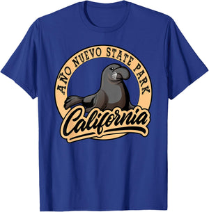 Ano Nuevo State Park California Elephant Seals Souvenir T-Shirt - T-Shirt | Royal