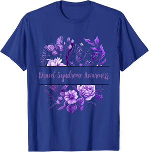 Purple Ribbon Dravet Syndrome Awareness Dravet Survivor T-Shirt - T-Shirt | Royal