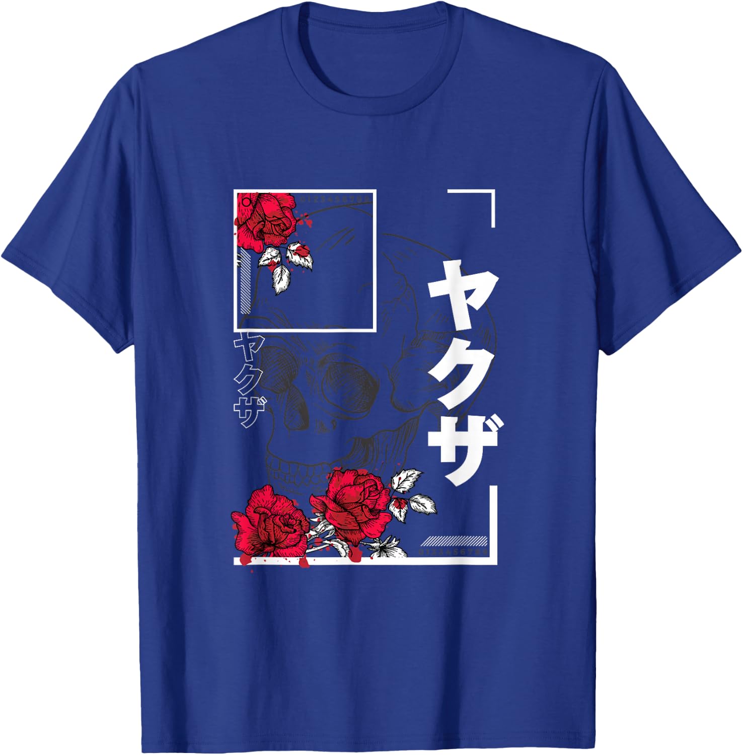 Japanese Aesthetic Vaporwave Sad Eboy Urban Skull T-Shirt - T-Shirt | Royal