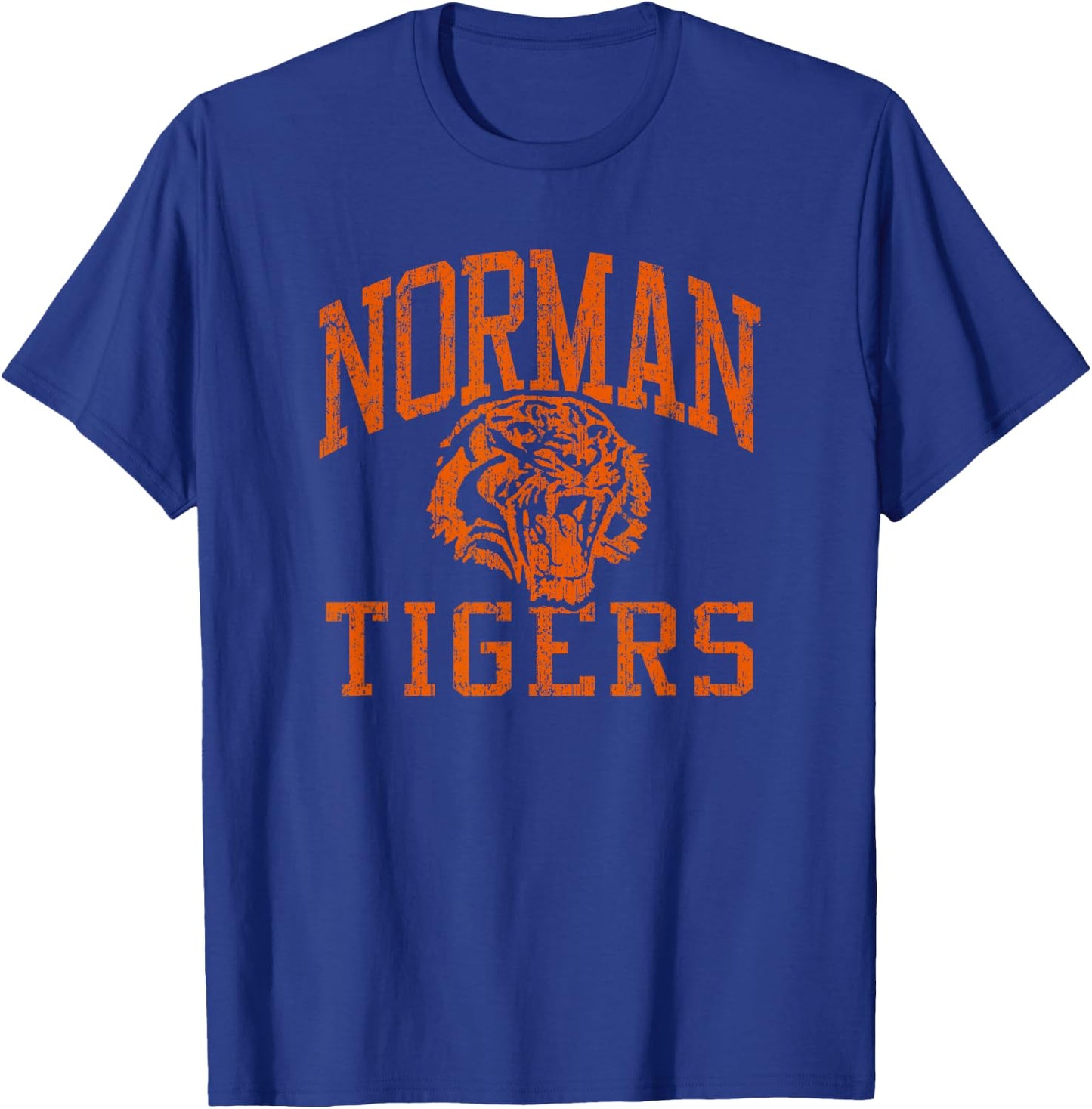 Norman Tigers Vintage T-Shirt - T-Shirt | Royal
