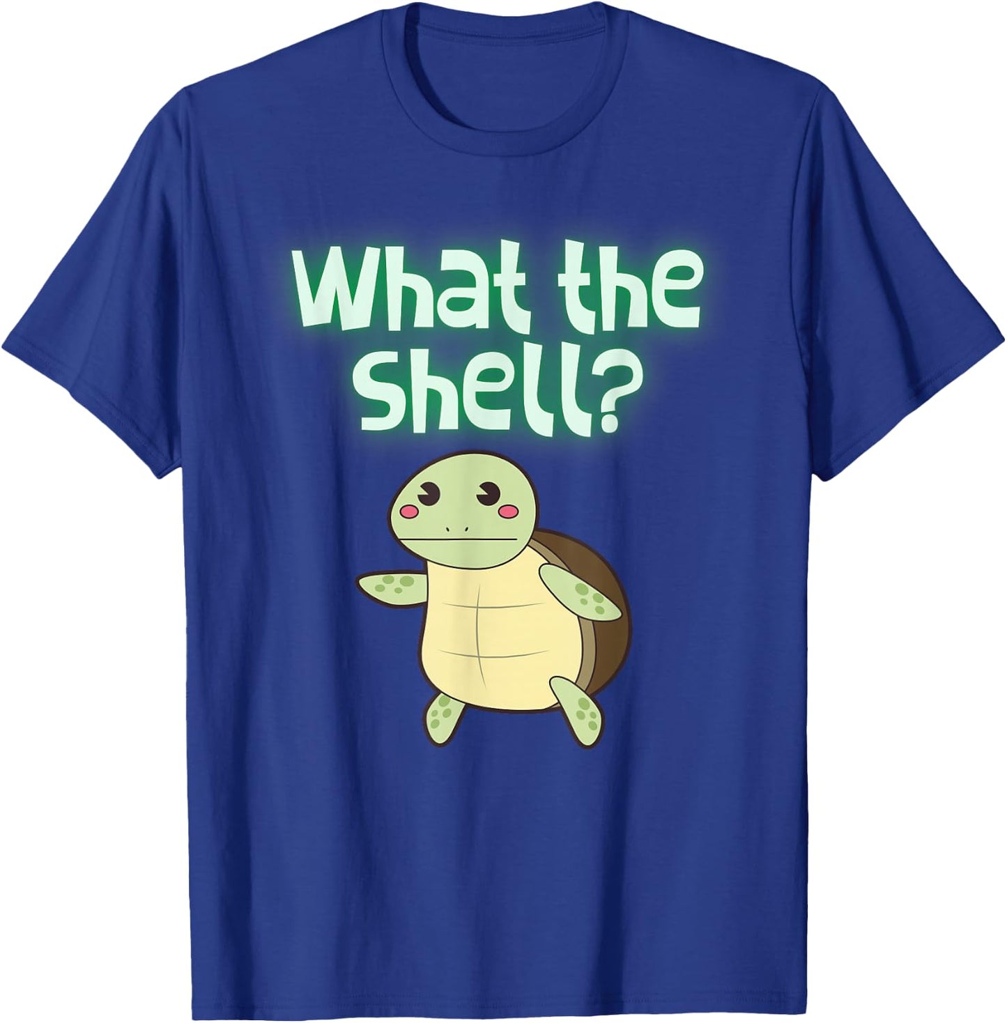 What the Shell Shirt Funny Turtle Shirts Men Kids T-Shirt - T-Shirt | Royal