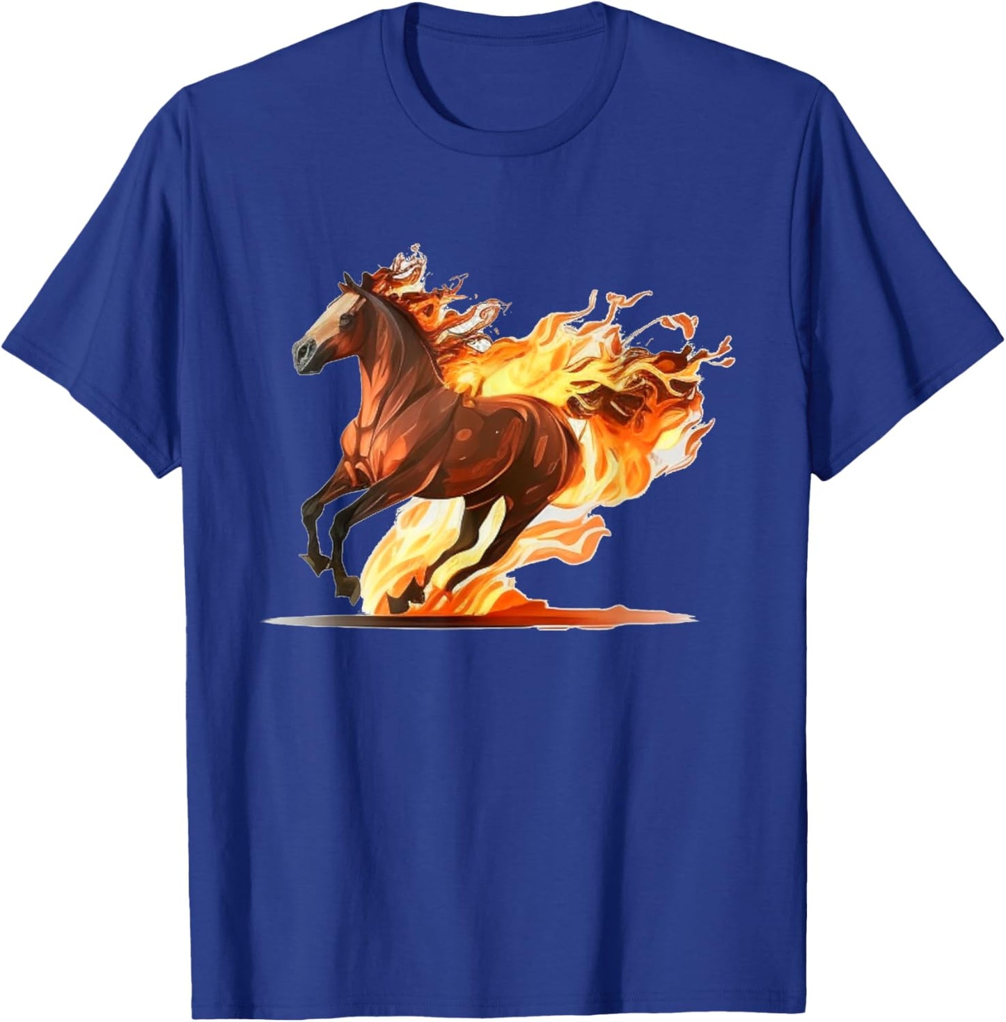 Love Fire Horse for running Horse Lovers T-Shirt - T-Shirt | Royal