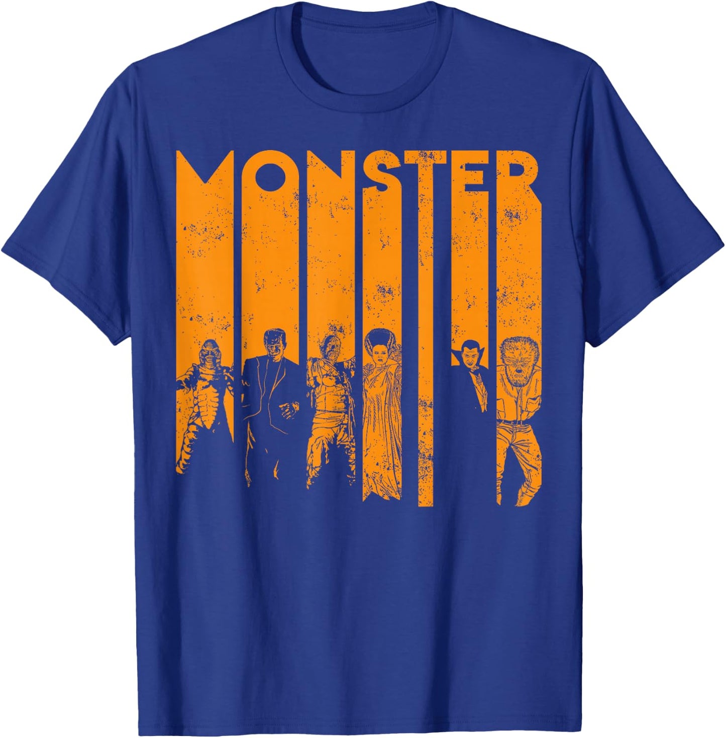 Universal Monsters Letter Group Shot T-Shirt - T-Shirt | Royal