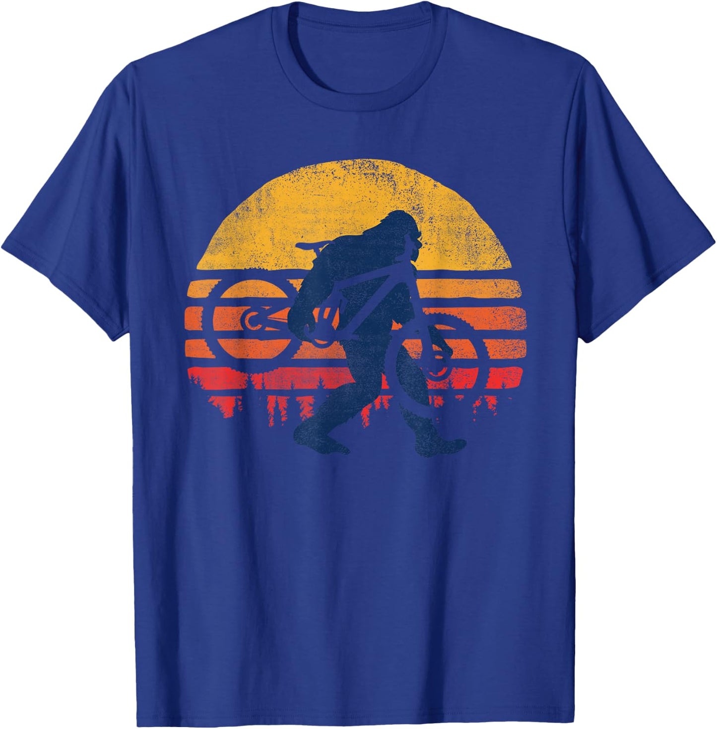 Bigfoot Bike - Funny MTB Graphic T-Shirt - T-Shirt | Royal