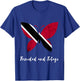 Trinidad And Tobago Vintage Butterfly Trinidadian Roots T-Shirt - T-Shirt | Royal