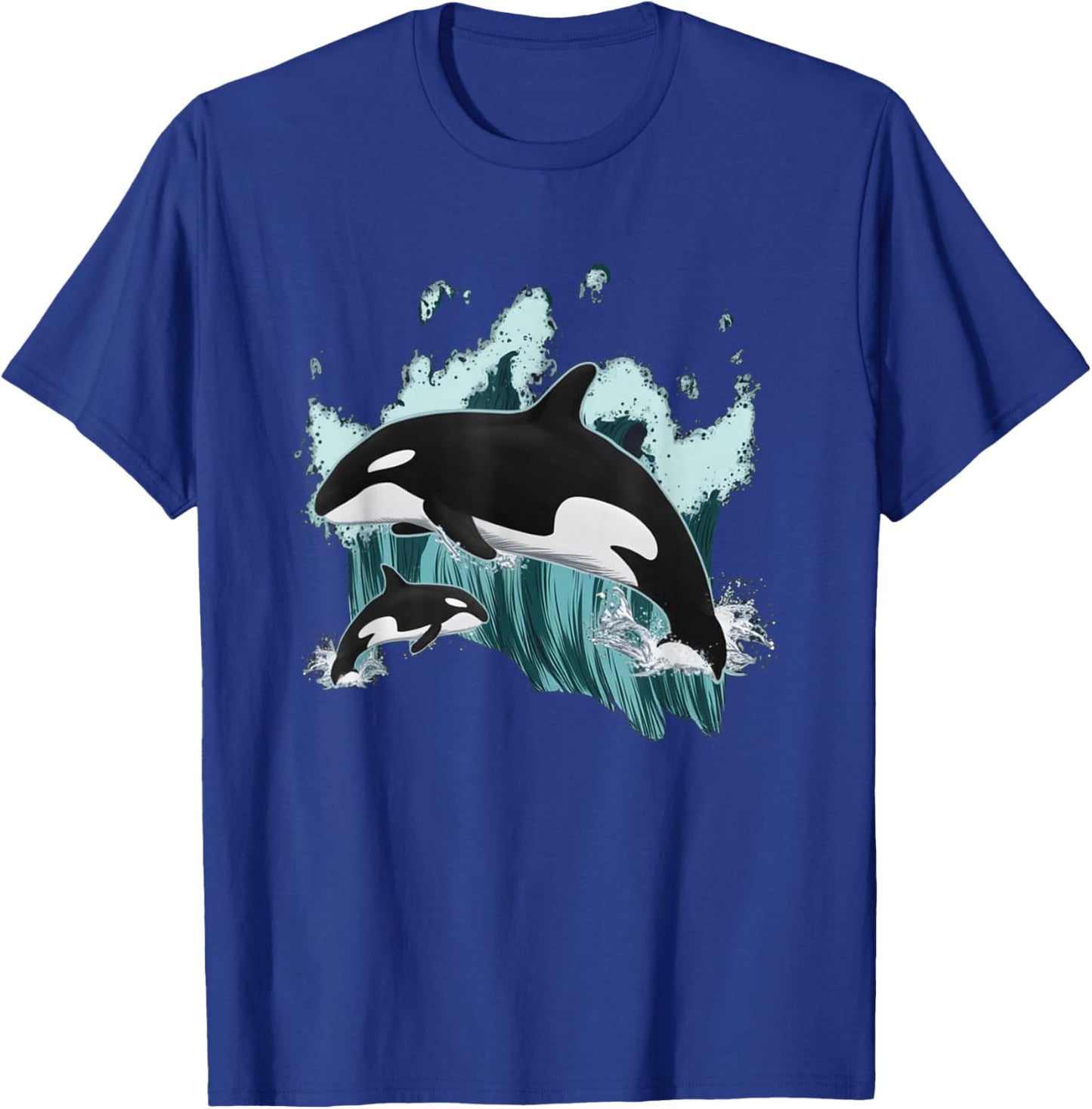 Orca Killer Whale Ocean Men Boys Kids Orca T-Shirt - T-Shirt | Royal