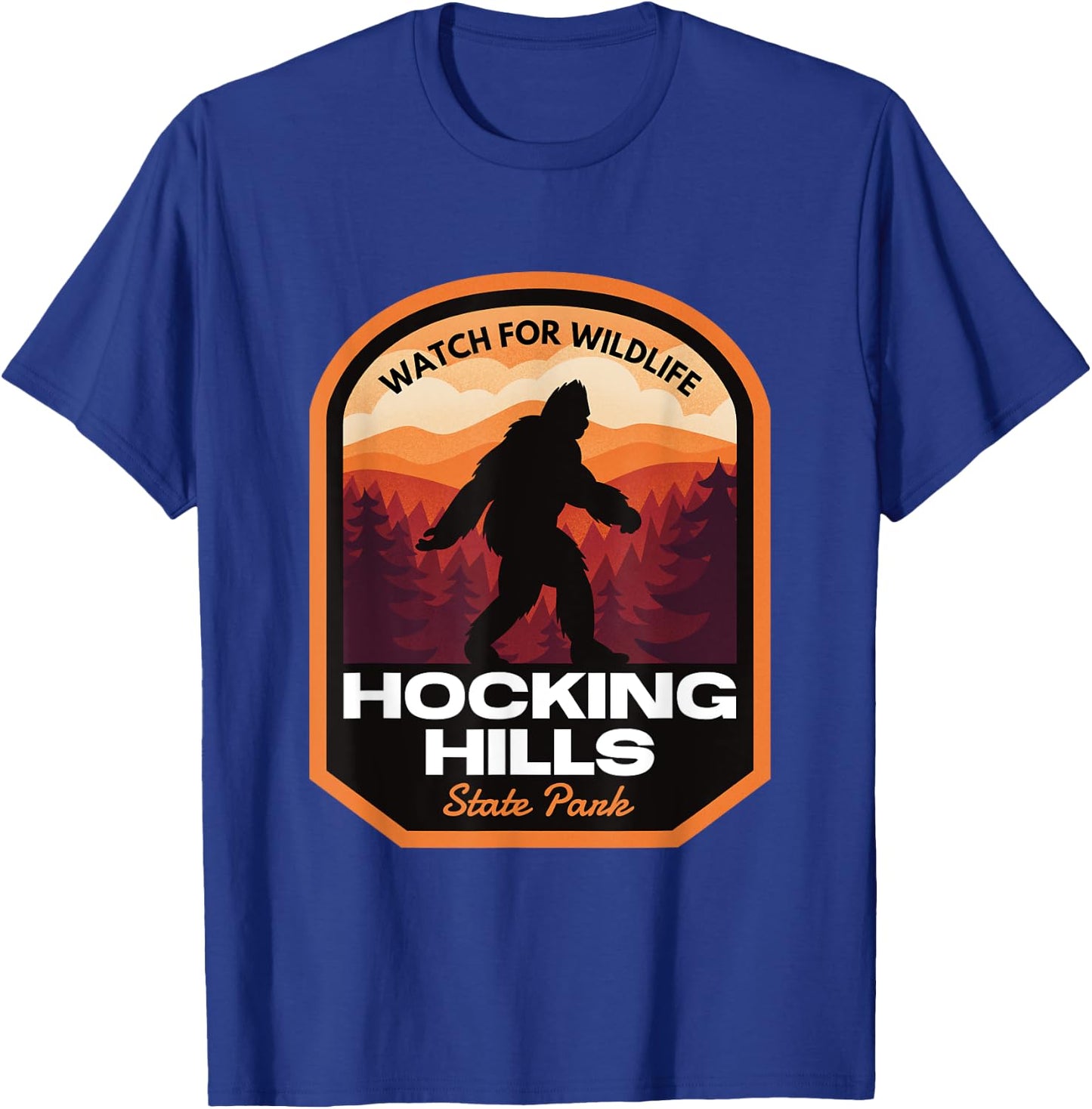 Hocking Hills State Park Bigfoot T-Shirt - T-Shirt | Royal