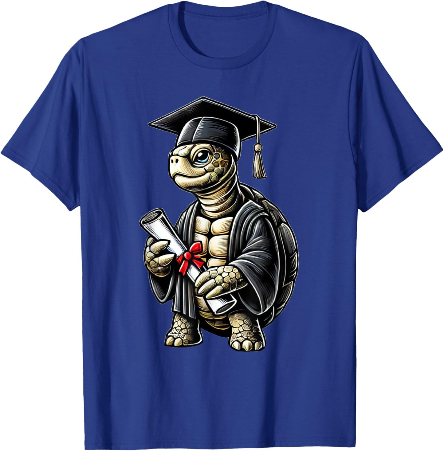 Cute Turtle Graduation T-Shirt - T-Shirt | Royal