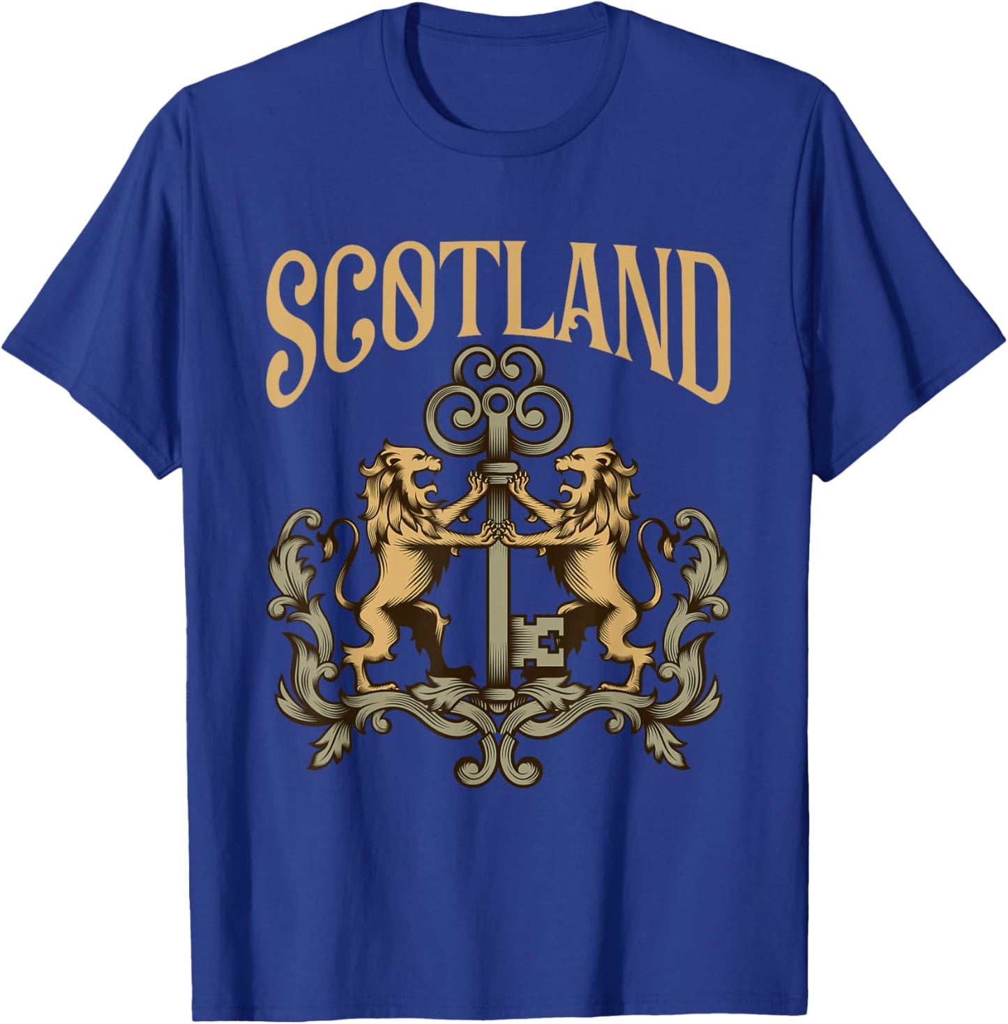 Flag Of Scotland Lion Vintage Heraldry Scottish Pride T-Shirt - T-Shirt | Royal