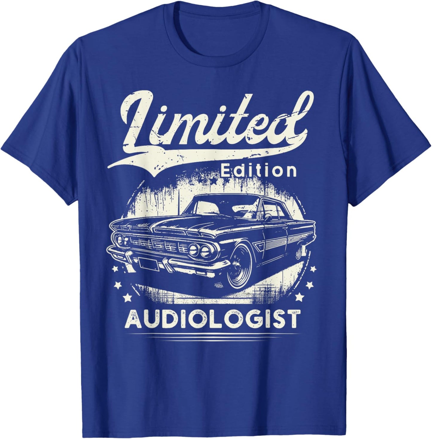 Audiologist Job classic car Birthday Worker Professional T-Shirt - T-Shirt | Royal