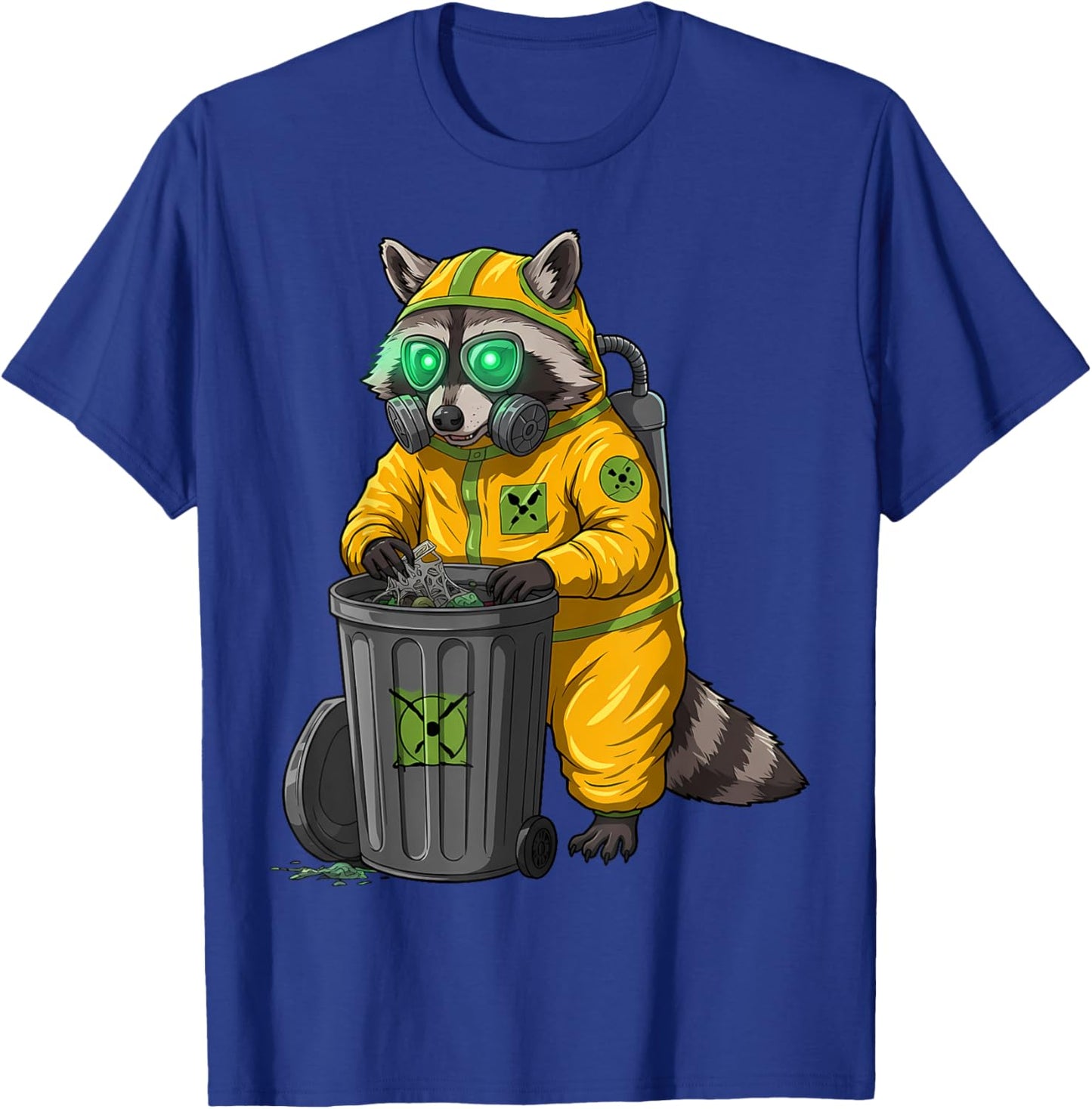 Hazmat Raccoon Halloween Trash Panda T-Shirt - T-Shirt | Royal