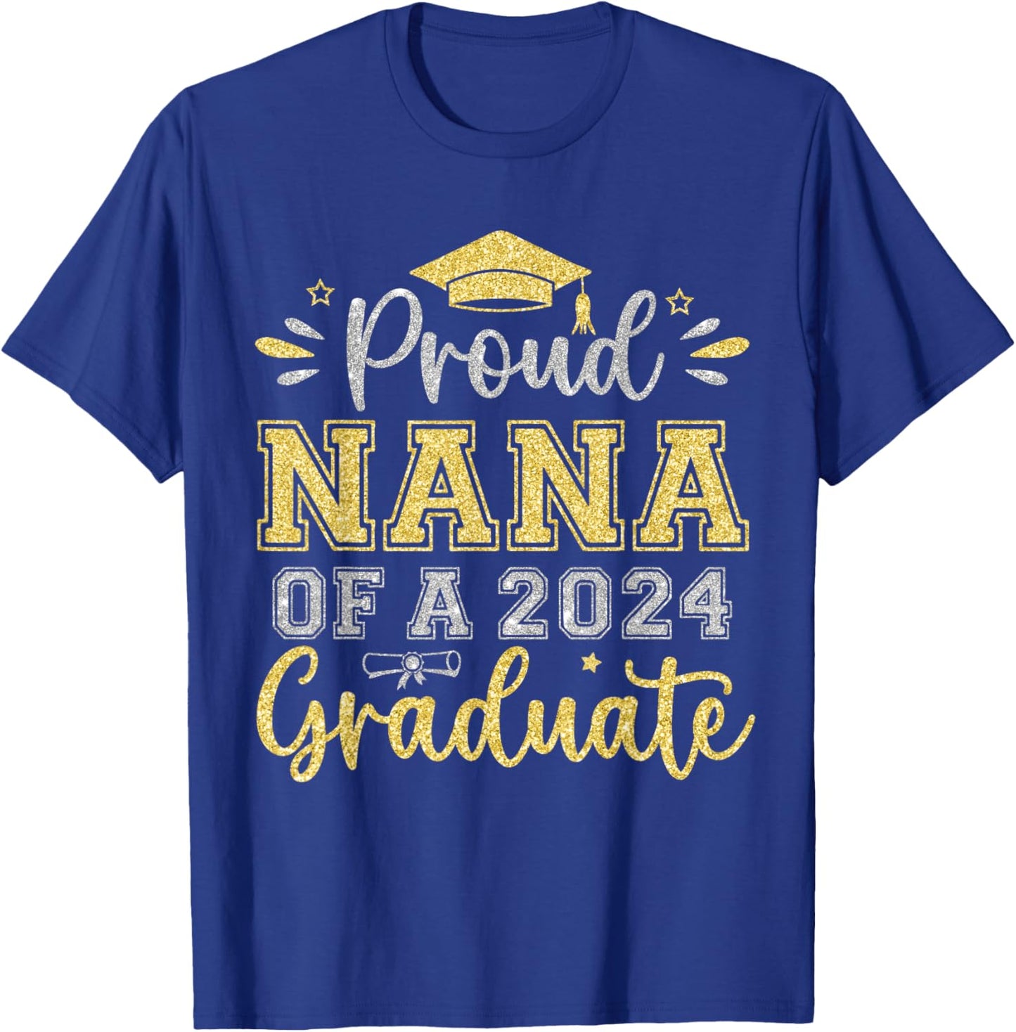 Proud Nana of a 2024 Graduate Senior Graduation Women T-Shirt - T-Shirt | Royal
