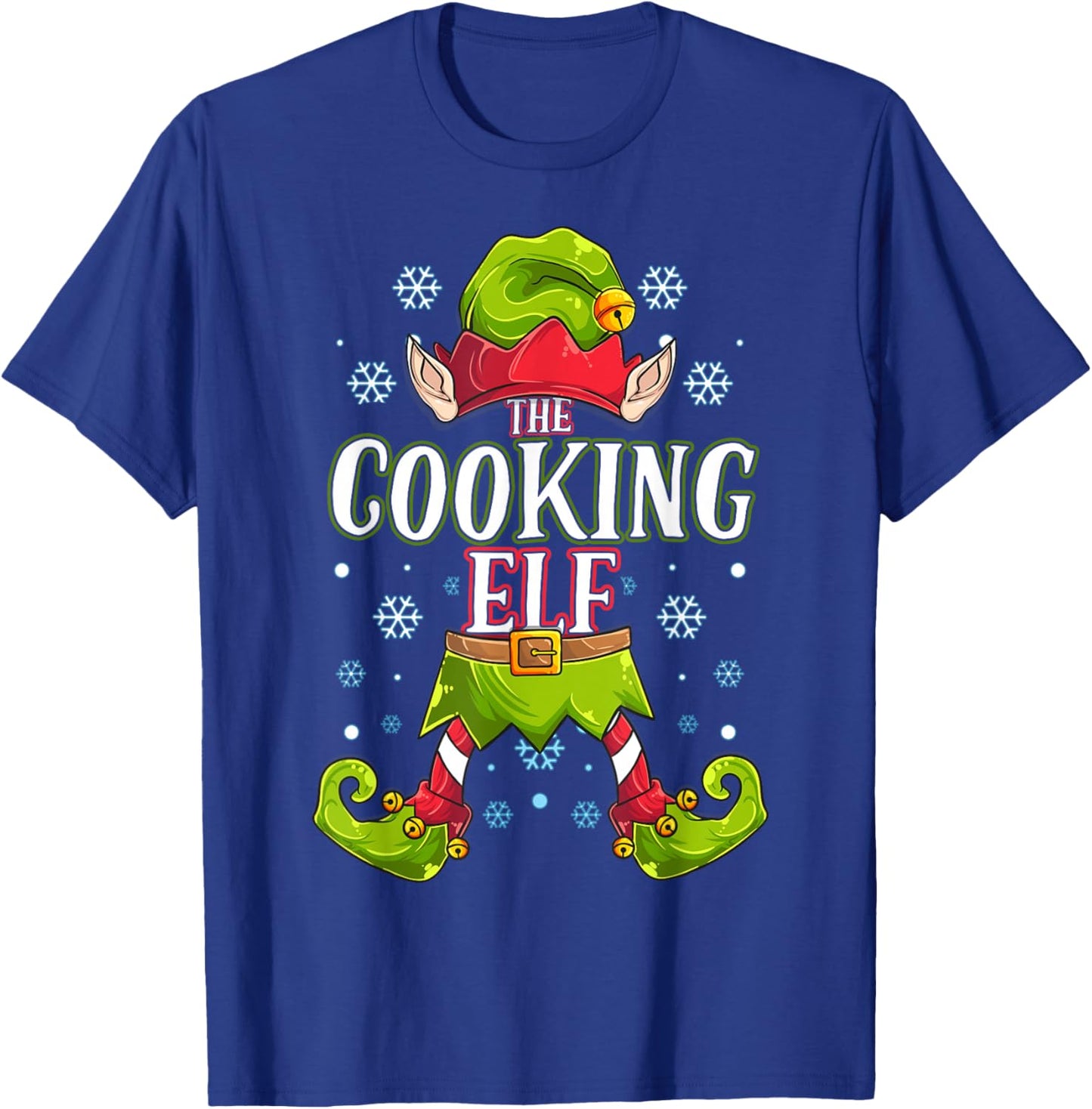 Cooking Elf Matching Family Group Christmas Party T-Shirt - T-Shirt | Royal