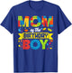 Mom of The Birthday Boy Master Builder Kids Building Blocks T-Shirt - T-Shirt | Royal