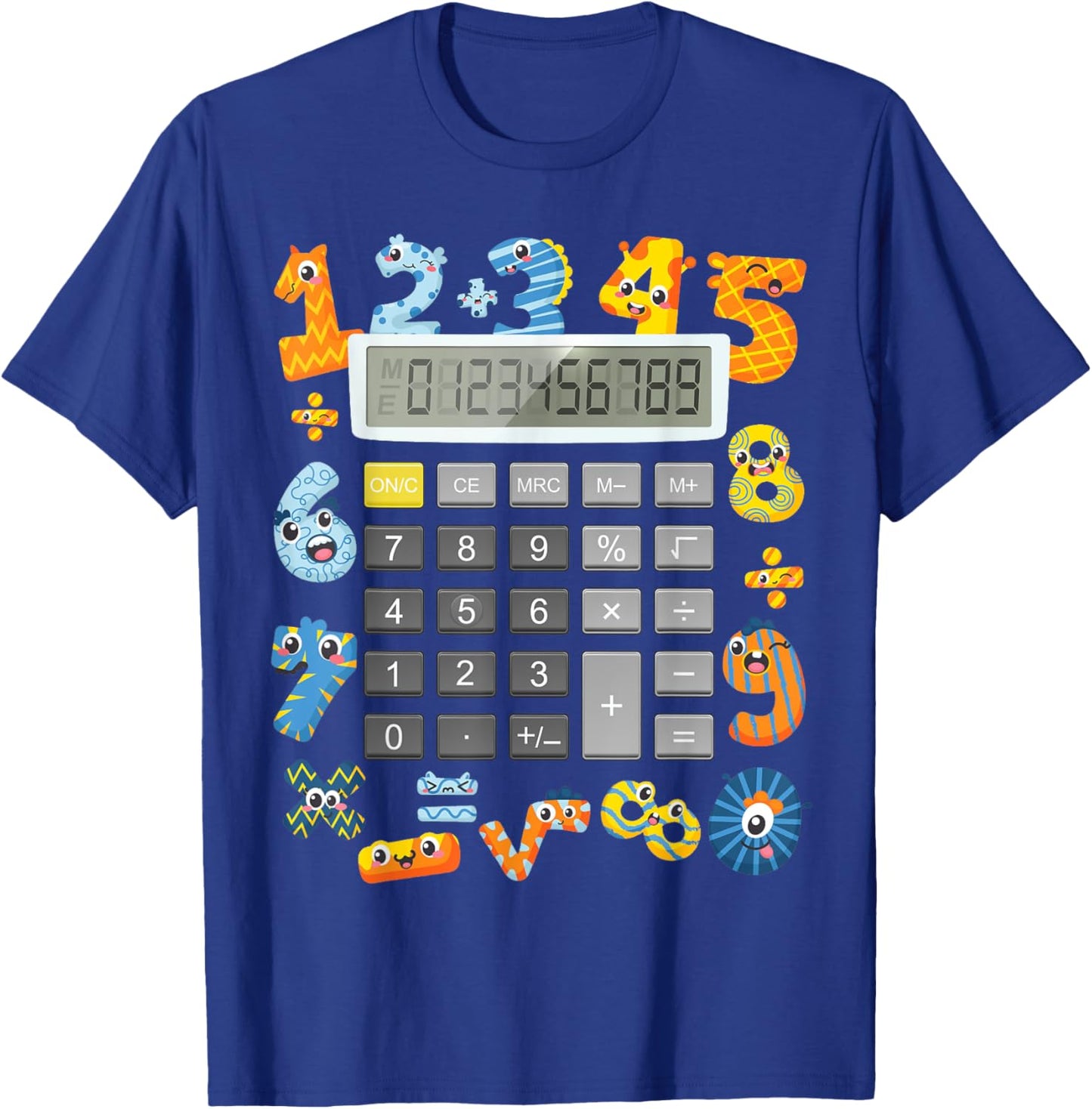 Calculator Costume Maths Idea For Kids & Calculator T-Shirt - T-Shirt | Royal