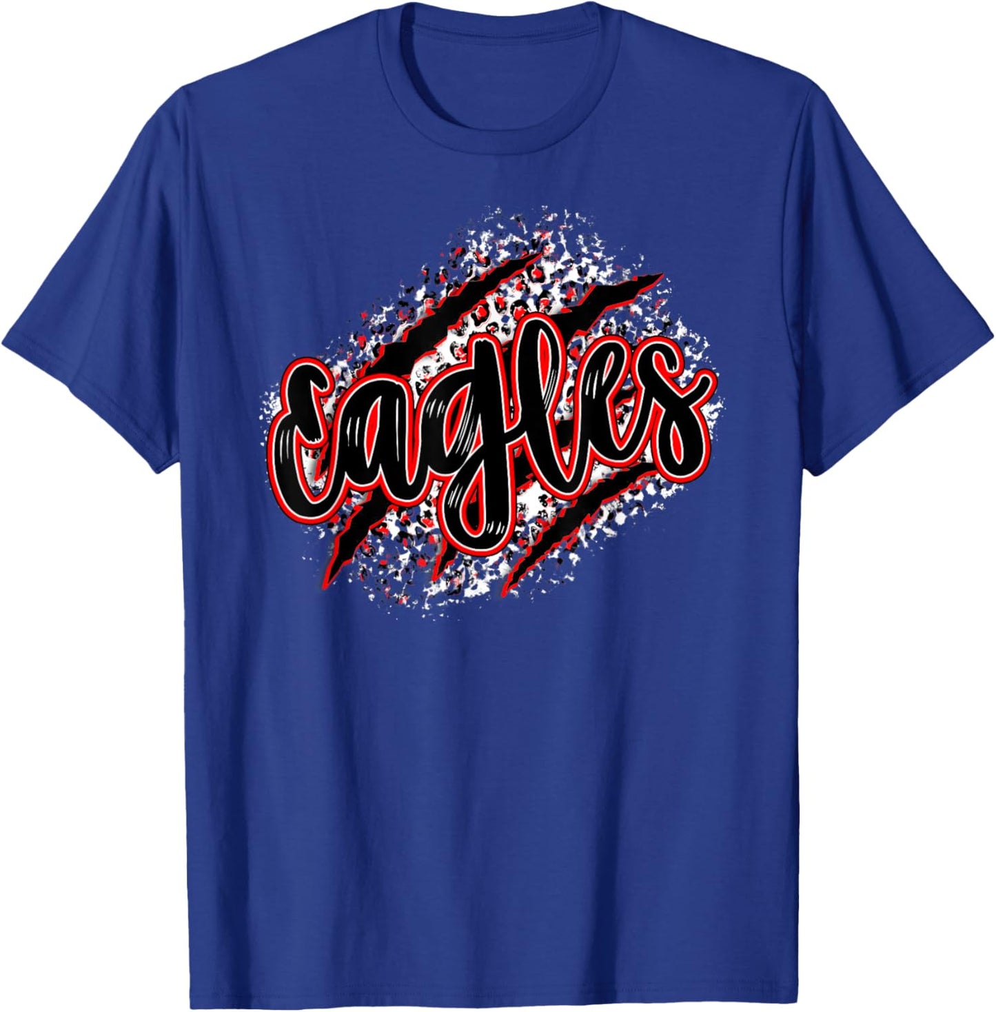 Mascot Sports School Spirit Eagles Back to School Shirt T-Shirt - T-Shirt | Royal