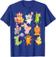 Men Women and Kids Zoo Day Wildlife Animals Birthday Party T-Shirt - T-Shirt | Royal