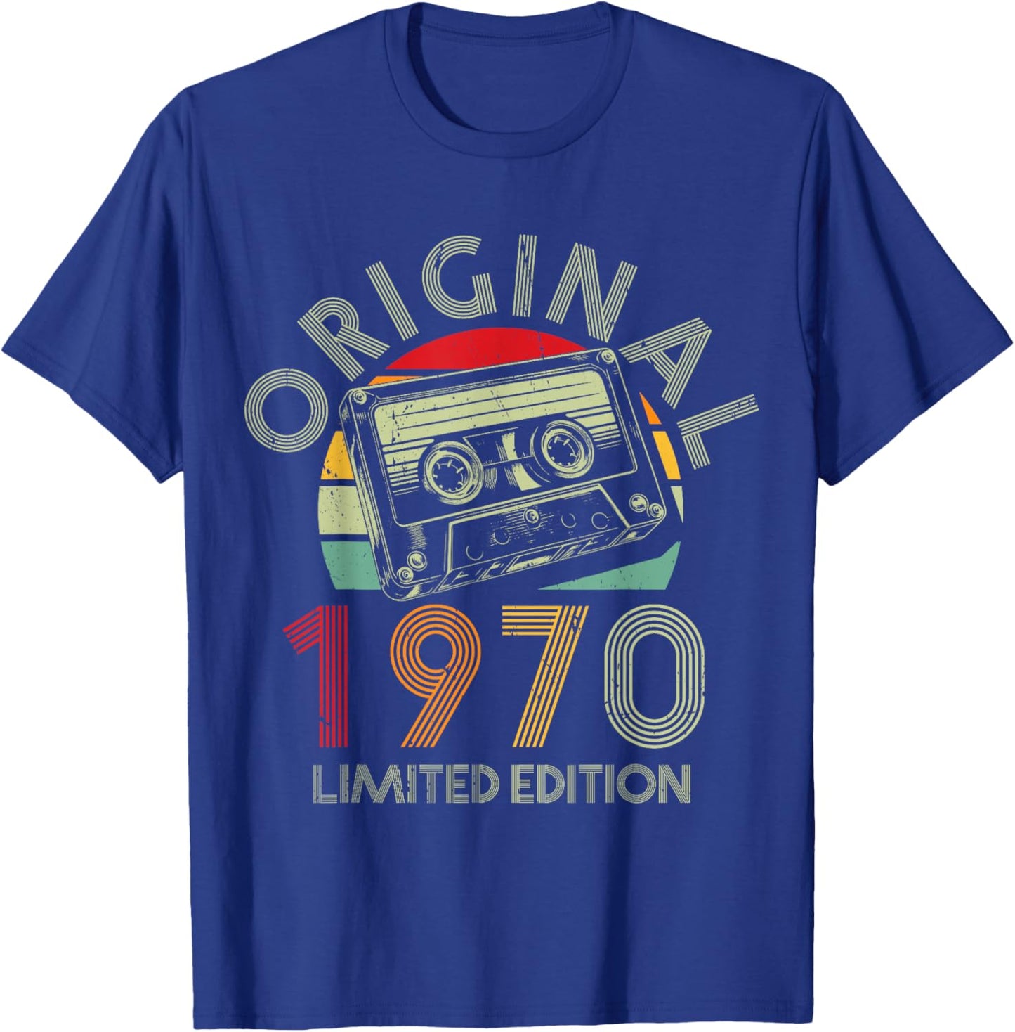 56.Geburtstag Original Männer Frauen Vintage Jahrgang 1970 T-Shirt - T-Shirt | Royal