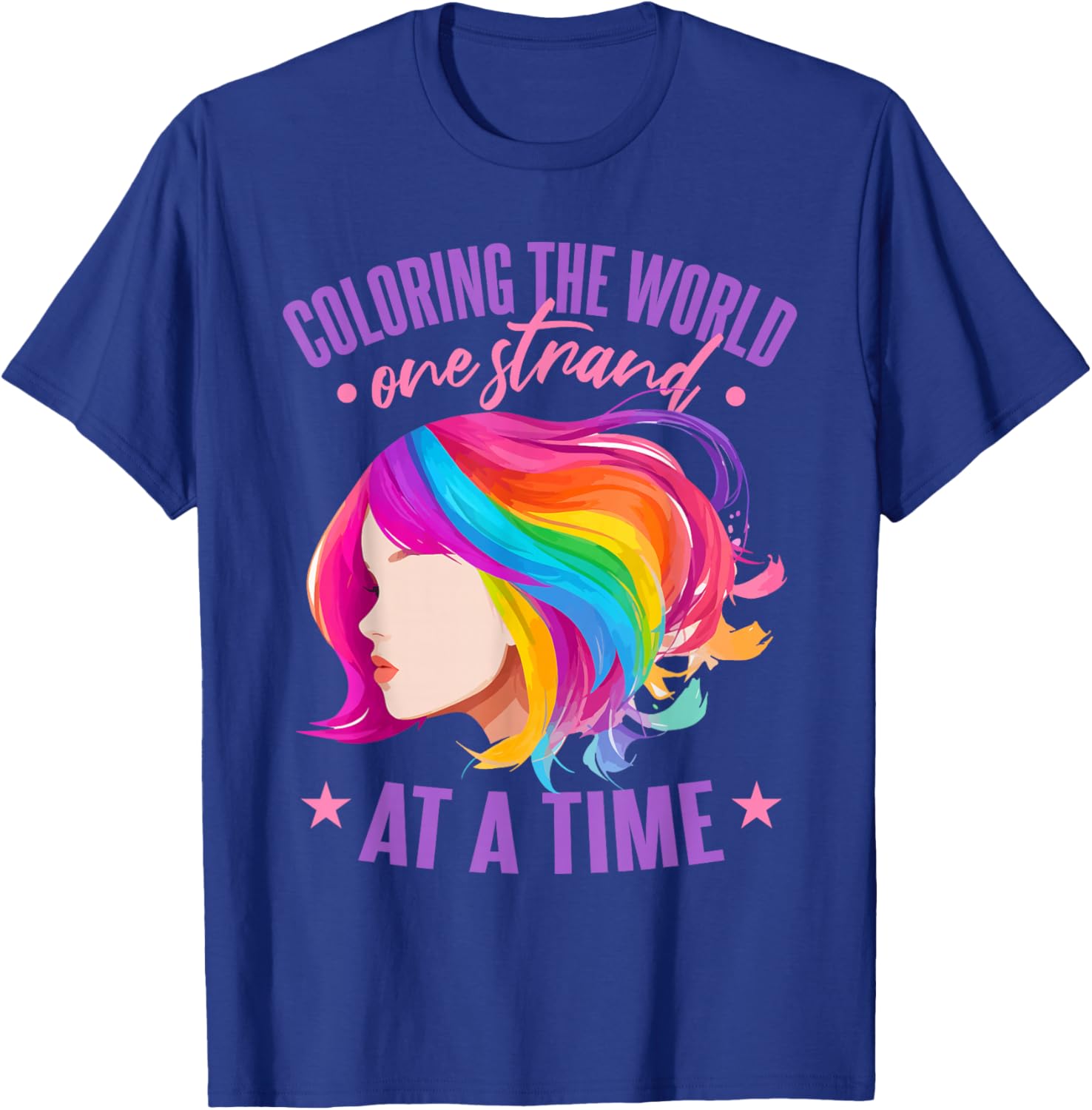 Cosmetology Hair Stylist T-Shirt - T-Shirt | Royal