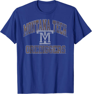 Montana Tech Orediggers Vintage Worn Green T-Shirt - T-Shirt | Royal