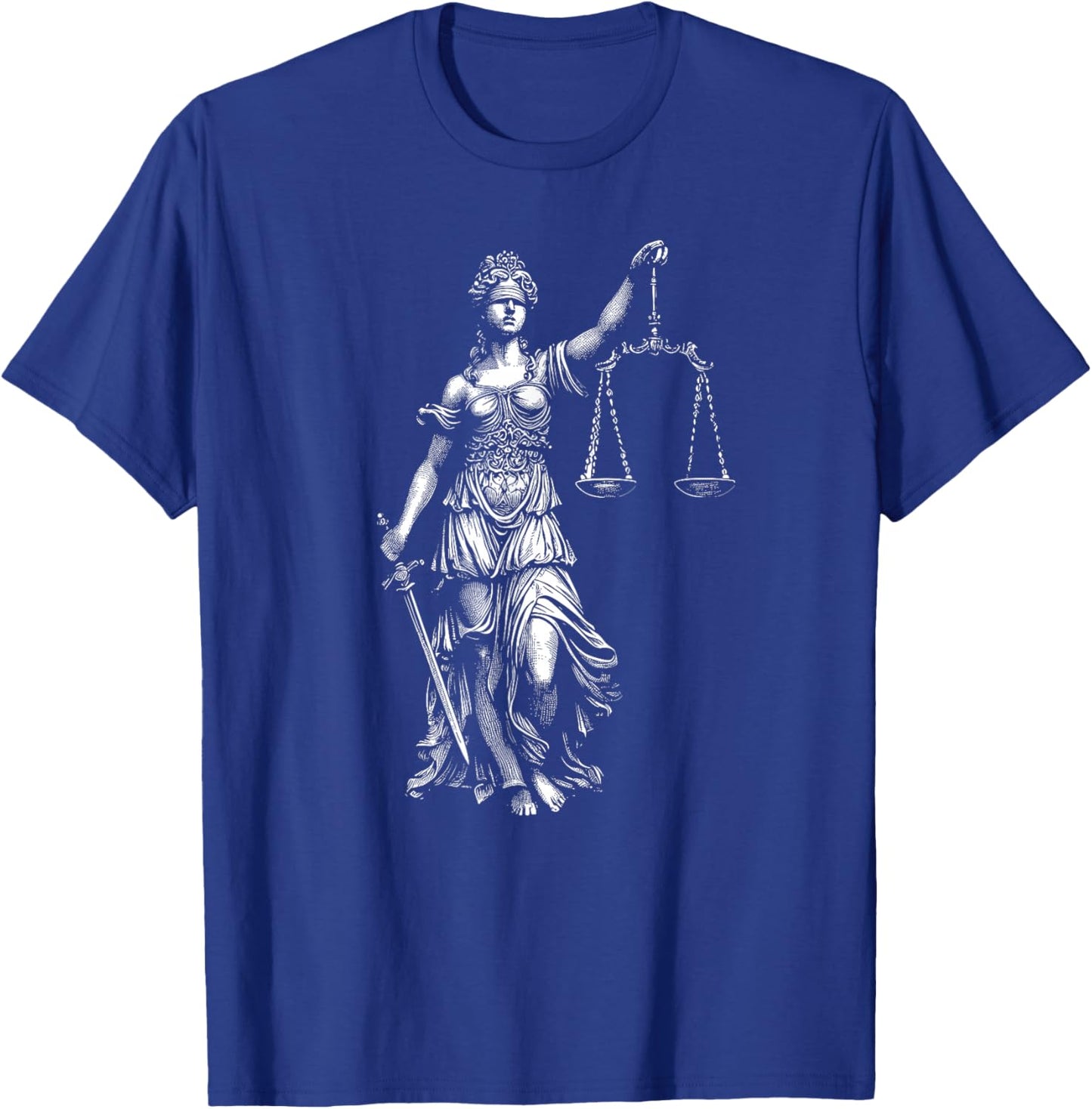 Lady Justice Greek Goddess Themis Law Lawyer , Small, Black T-Shirt - T-Shirt | Royal