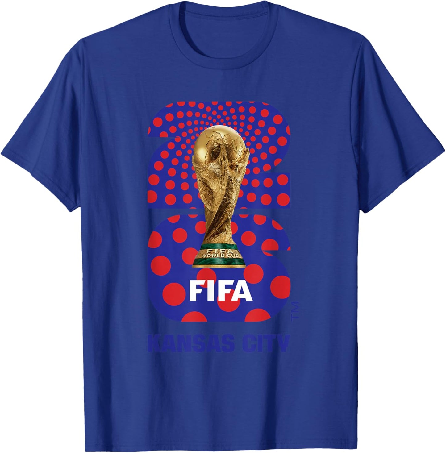 FIFA World CUP26 Kansas City Trophy Color T-Shirt - T-Shirt | Royal