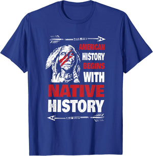 History Native American T-Shirt - T-Shirt | Royal