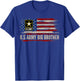 Vintage U.S Army Big Brother With American Flag Veteran Gift Kids Men T-Shirt - T-Shirt | Royal