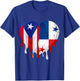 Puerto Rico Panama Flag Heart Citizen Grown Patriot Country T-Shirt - T-Shirt | Royal