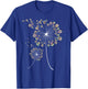 Funny Sugar Skull Gift Women Cool Dandelion Flower T-Shirt - T-Shirt | Royal