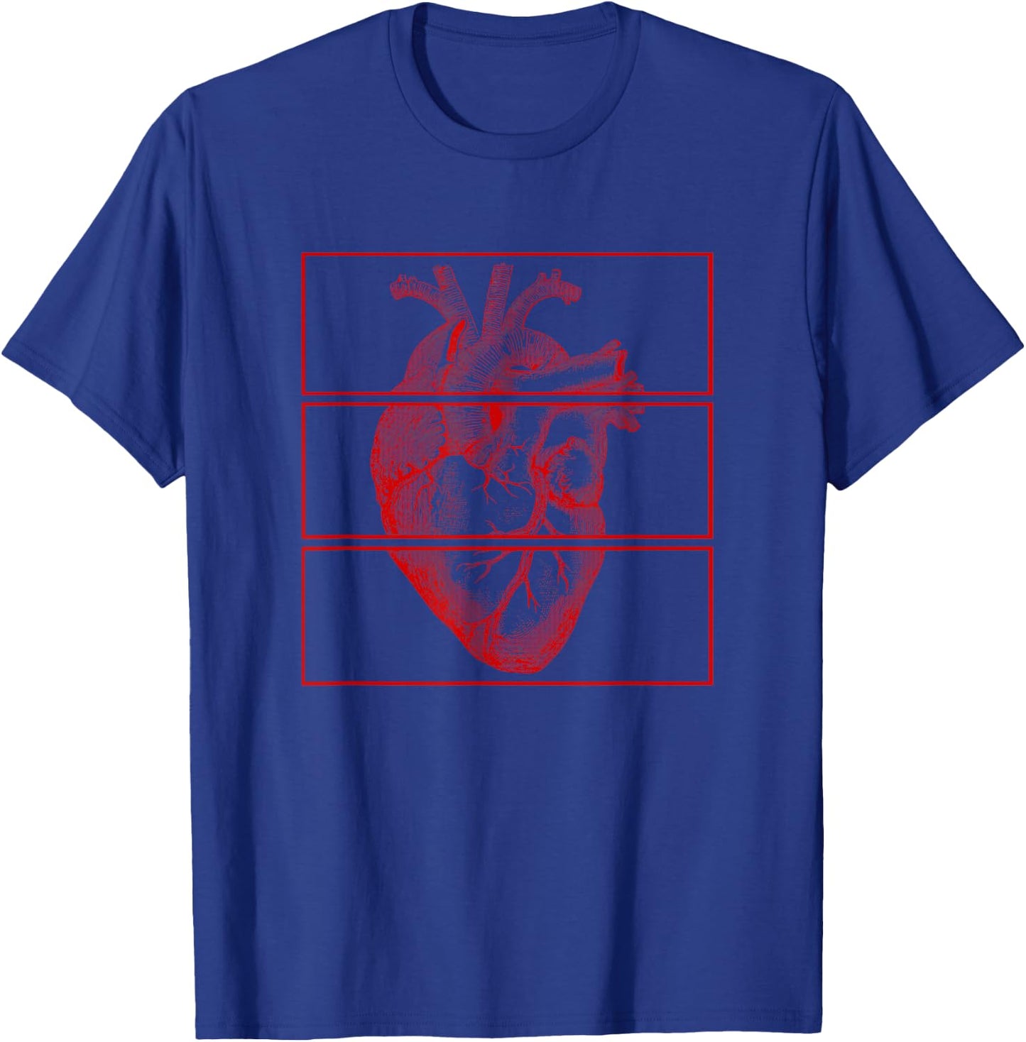 Aesthetic Heart Art Soft Grunge Teen Girls Women Clothes T-Shirt - T-Shirt | Royal