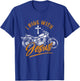 Christian Motorcycle Biker I Ride With Jesus Faith T-Shirt - T-Shirt | Royal