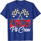 Race Car Birthday Party Racing Family Dada Pit Crew T-Shirt - T-Shirt | Royal