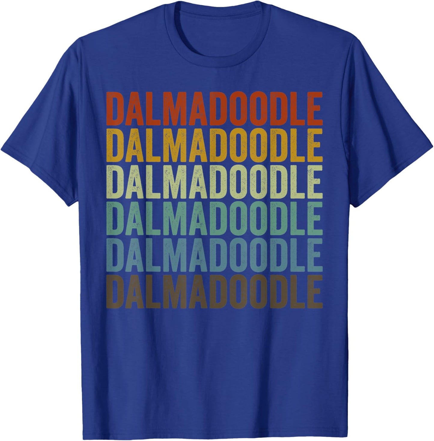 Dalmadoodle Retro T-Shirt - T-Shirt | Royal