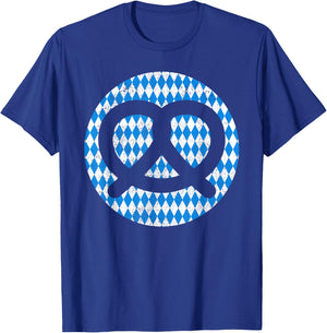 Oktoberfest Bavarian Flag Pretzel Germany Souvenir T-Shirt - T-Shirt | Royal
