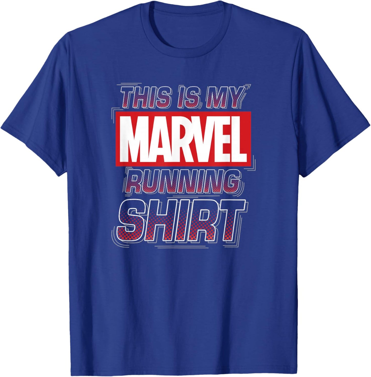 Marvel This Is My Marvel Running Shirt T-Shirt - T-Shirt | Royal