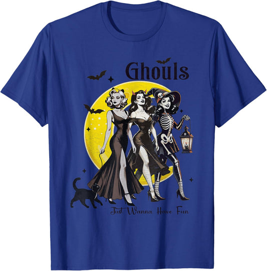 Ghouls Just Wanna Have Fun Women Funny Halloween T-Shirt - T-Shirt | Royal
