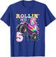 Unicorn Monster Truck 5th Birthday 5 Year Old Girls Party T-Shirt - T-Shirt | Royal
