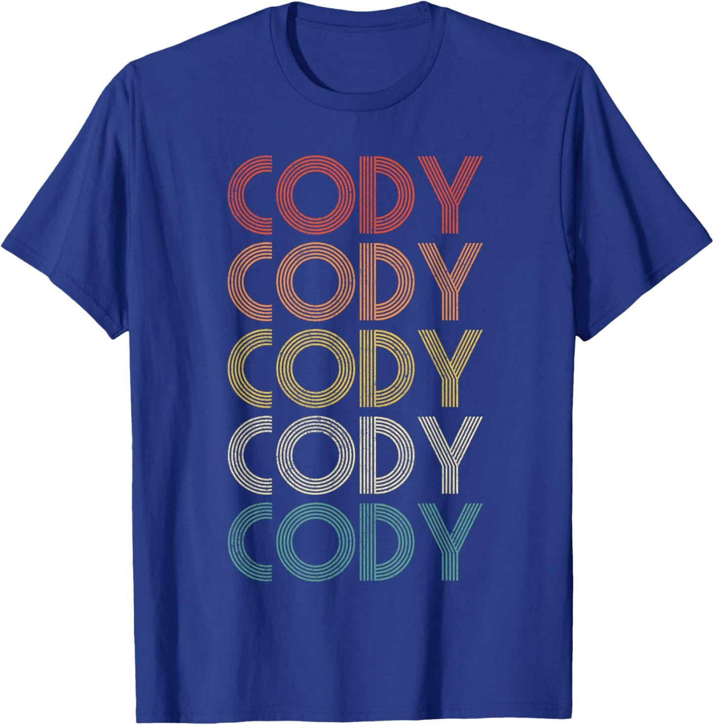 Cody Vintage Retro T-Shirt - T-Shirt | Royal