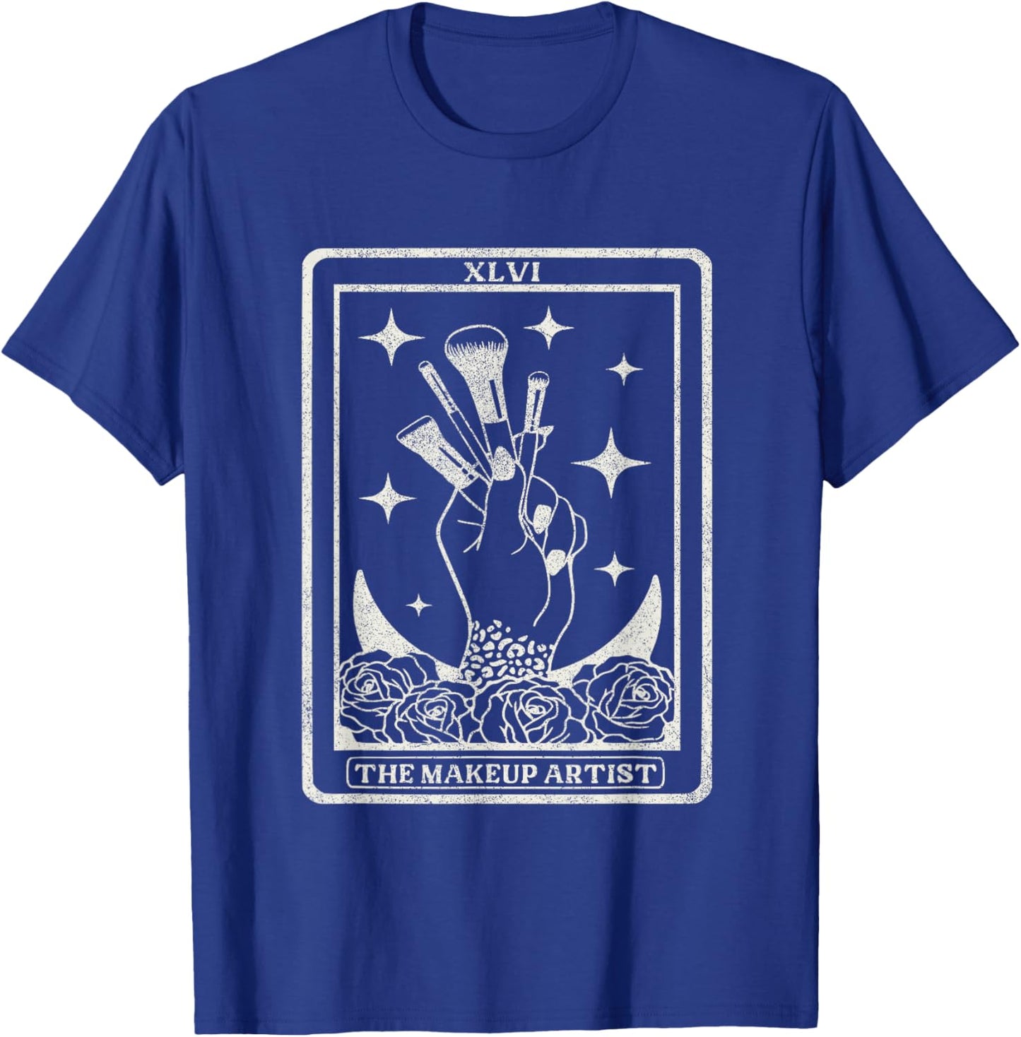 Vintage The Makeup Artist Tarot Card MUA The Makeup Artist T-Shirt - T-Shirt | Royal