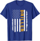 Driller Job, American Flag Drillers Career T-Shirt - T-Shirt | Royal