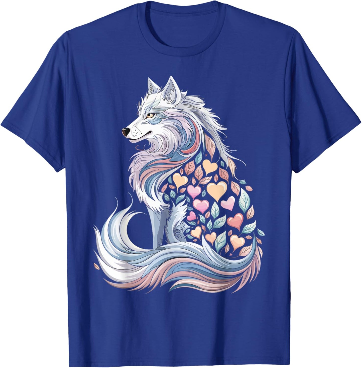 Wolf Heart Valentine's Day Animal Lover Couples Matching T-Shirt - T-Shirt | Royal