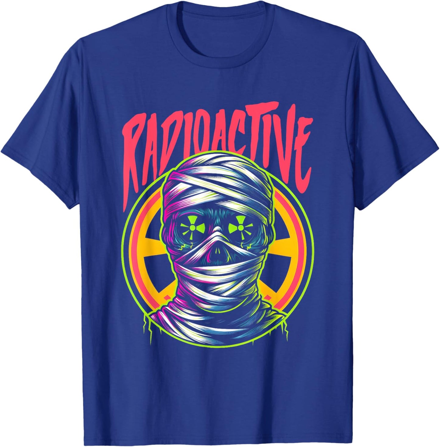 Radioactive Mummy - Vintage Spooky Monster Halloween Costume T-Shirt - T-Shirt | Royal