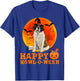 Funny St. Bernard Dog Halloween Happy Howl-o-ween T-Shirt - T-Shirt | Royal