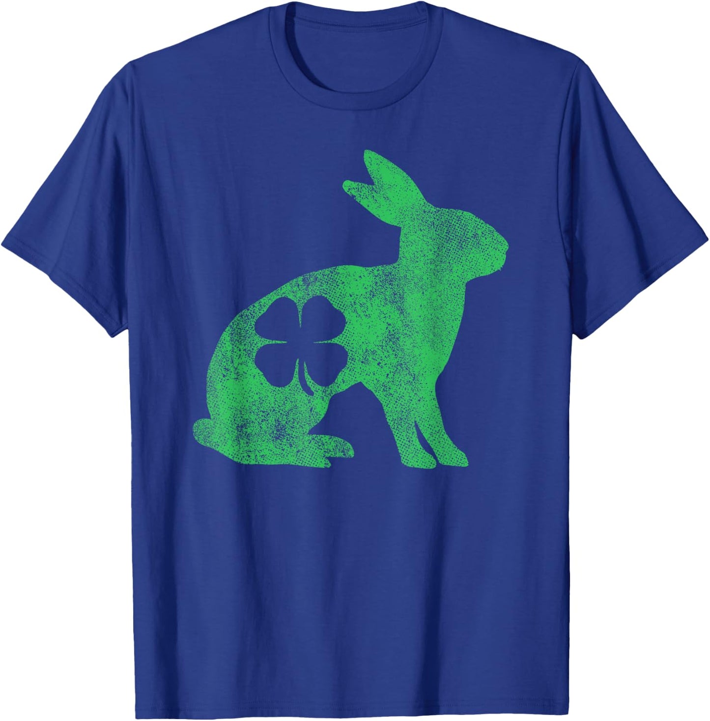 St. Patrick's Day Rabbit Bunny Irish Green Shamrock Gift T-Shirt - T-Shirt | Royal